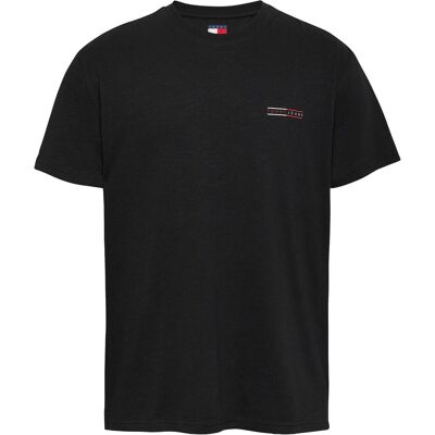 Tommy Jeans, Herren, Shirts, Tjm Reg Graphic Slub Tee Ext, Schwarz, (S) Tommy Jeans, Herren, Shirts, Tjm Reg Graphic Slub Tee Ext, Schwarz, (S)