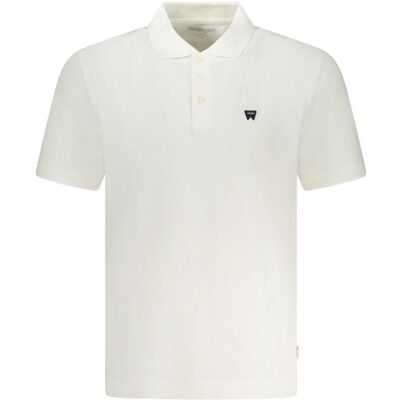 Wrangler, Herren, Shirts, Weisses Baumwoll-Poloshirt, Weiss, (S) Wrangler, Herren, Shirts, Weisses Baumwoll-Poloshirt, Weiss, (S)