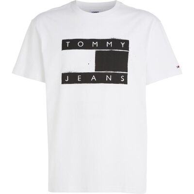 Tommy Hilfiger Herren, Shirts, T-Shirt weiss, Weiss, (M) Tommy Hilfiger Herren, Shirts, T-Shirt weiss, Weiss, (M)
