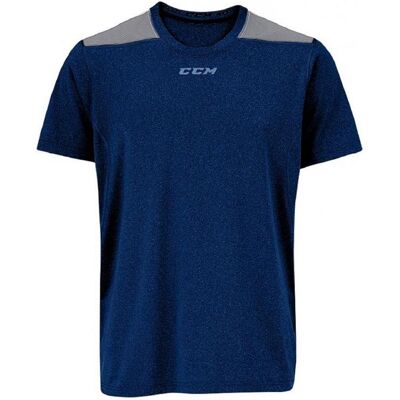 CCM, Herren, Sportshirt, T7926 PREMIUM TECH TEE SR (L, Dunkelblau) (L), Blau, L CCM, Herren, Sportshirt, T7926 PREMIUM TECH TEE SR (L, Dunkelblau) (L), Blau, L
