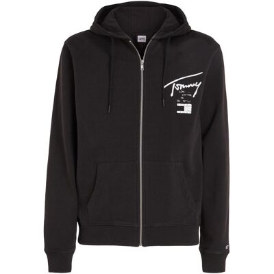 Tommy Hilfiger Herren, Pullover, Tjm Reg Tommy Spray Paint Hoodie, Schwarz, (L) Tommy Hilfiger Herren, Pullover, Tjm Reg Tommy Spray Paint Hoodie, Schwarz, (L)