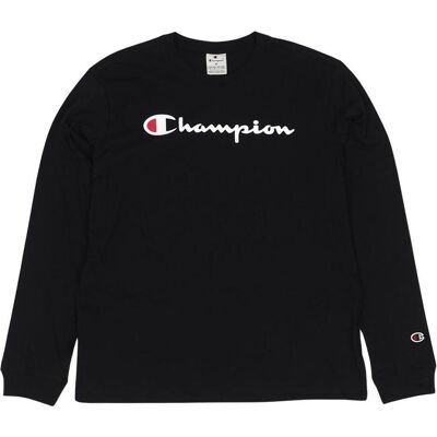 Champion, Herren, Shirts, Koszulka męska Crewneck Long Sleeve czarna 220257 KK001 L, Schwarz, (L) Champion, Herren, Shirts, Koszulka męska Crewneck Long Sleeve czarna 220257 KK001 L, Schwarz, (L)