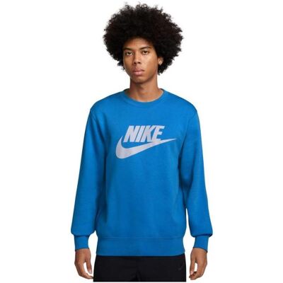 Nike, Herren, Shirts, Herren-Sportswear-Club-Sweatshirt blau, Blau, (L) Nike, Herren, Shirts, Herren-Sportswear-Club-Sweatshirt blau, Blau, (L)
