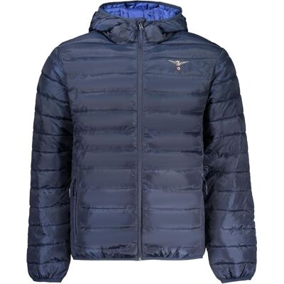 Accademia Militare, Herren, Winterjacken, Blu Polyester Men's Jacket, Blau, (M) Accademia Militare, Herren, Winterjacken, Blu Polyester Men's Jacket, Blau, (M)
