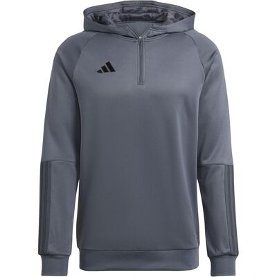 Adidas Herren, Pullover, Tiro 23 1/4 Zip Kapuzenpullover Herren, Silber, Grau, (S) Adidas Herren, Pullover, Tiro 23 1/4 Zip Kapuzenpullover Herren, Silber, Grau, (S)