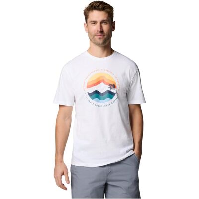 Columbia, Herren, Shirts, Path Lake™ Graphic Tee II, Weiss, (M) Columbia, Herren, Shirts, Path Lake™ Graphic Tee II, Weiss, (M)