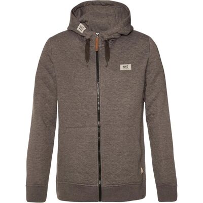 MGA, Herren, Pullover, Herren Sweatshirt Protest Nxgoxford Full Reissverschluss Hoody, Grau, Braun, (L) MGA, Herren, Pullover, Herren Sweatshirt Protest Nxgoxford Full Reissverschluss Hoody, Grau, Braun, (L)