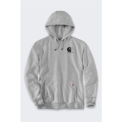 Carhartt, Pullover, Force Leichtes Signature Asphalt-Sweatshirt, Grau, (S) Carhartt, Pullover, Force Leichtes Signature Asphalt-Sweatshirt, Grau, (S)