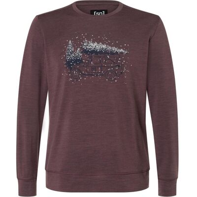 Super Natural, Herren, Pullover, Lantree Crew, Mehrfarbig, Rot, (S) Super Natural, Herren, Pullover, Lantree Crew, Mehrfarbig, Rot, (S)