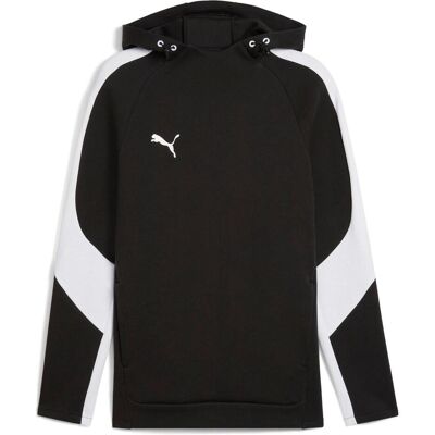 Puma Herren, Pullover, teamEVOSTRIPE Hoody, Schwarz, Weiss, Silber, (M) Puma Herren, Pullover, teamEVOSTRIPE Hoody, Schwarz, Weiss, Silber, (M)