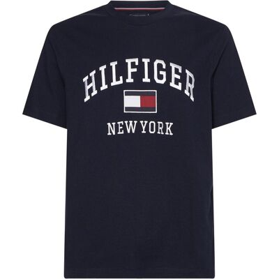 Tommy Hilfiger Herren, Shirts, MODERN VARSITY TEE, blau(blue), Gr. M, Blau, (M) Tommy Hilfiger Herren, Shirts, MODERN VARSITY TEE, blau(blue), Gr. M, Blau, (M)