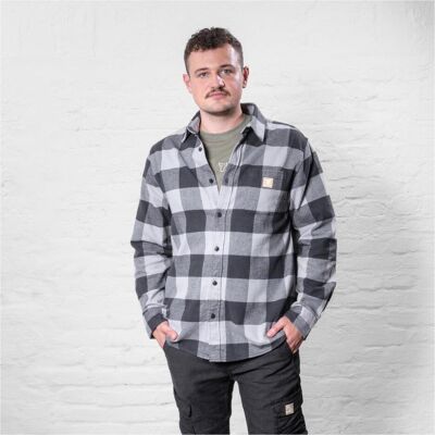 Stier, Herren, Pullover, Heavy Flannel Shirt bci cotton XL buffalo plaid grey, Mehrfarbig, Grau, (XL) Stier, Herren, Pullover, Heavy Flannel Shirt bci cotton XL buffalo plaid grey, Mehrfarbig, Grau, (XL)