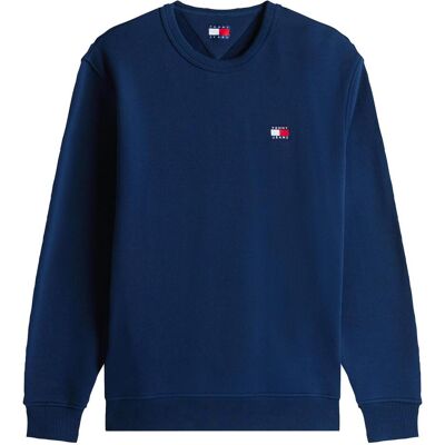 Tommy Jeans, Herren, Pullover, Tjm Reg Badge Crew Ext, Blau, (L) Tommy Jeans, Herren, Pullover, Tjm Reg Badge Crew Ext, Blau, (L)