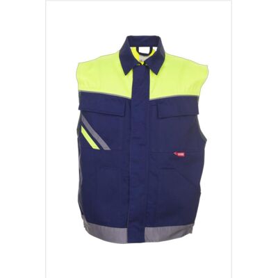 Planam, Herren, Westen, Weste marine/gelb/zink XXXL 4XL, Gelb, Mehrfarbig, (4XL) Planam, Herren, Westen, Weste marine/gelb/zink XXXL 4XL, Gelb, Mehrfarbig, (4XL)