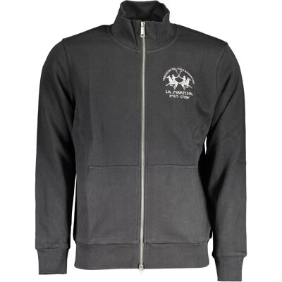 La Martina, Herren, Pullover, Schwarzer Baumwollpullover für Männer, Schwarz, (XXL) La Martina, Herren, Pullover, Schwarzer Baumwollpullover für Männer, Schwarz, (XXL)