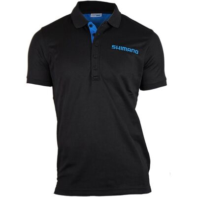 Shimano Shirts, Workshop Polo kurz, Schwarz, Blau, (M) Shimano Shirts, Workshop Polo kurz, Schwarz, Blau, (M)