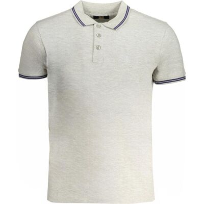 Cavalli Class, Herren, Shirts, Grigio Cotton Men Polo Shirt, Grau, (M) Cavalli Class, Herren, Shirts, Grigio Cotton Men Polo Shirt, Grau, (M)