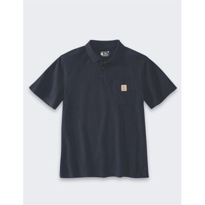 Carhartt, Arbeitsoberteil, Lockeres Poloshirt in Marineblau (S) Carhartt, Arbeitsoberteil, Lockeres Poloshirt in Marineblau (S)