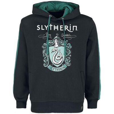 Harry Potter, Herren, Pullover, - Property Of Slytherin (SuperHeroes Inc. Contrast Pullover), Mehrfarbig, (S) Harry Potter, Herren, Pullover, - Property Of Slytherin (SuperHeroes Inc. Contrast Pullover), Mehrfarbig, (S)