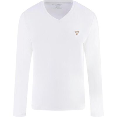 Guess Herren, Shirts, Herren Langarmshirt Vn Ls Core Tee Weiss, Weiss, (L) Guess Herren, Shirts, Herren Langarmshirt Vn Ls Core Tee Weiss, Weiss, (L)