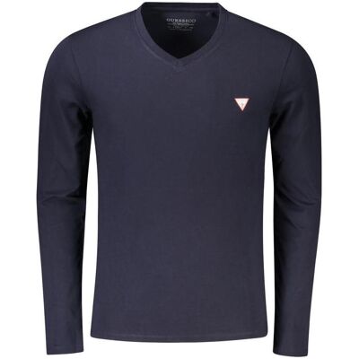 Guess Herren, Shirts, Herren Langarmshirt Vn Ls Core Tee Navy, Blau, (M) Guess Herren, Shirts, Herren Langarmshirt Vn Ls Core Tee Navy, Blau, (M)
