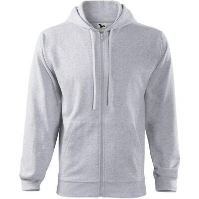 Malfini, Herren, Pullover, Trendy Zipper M MLI-41003 sweatshirt, Grau, Silber, (M) Malfini, Herren, Pullover, Trendy Zipper M MLI-41003 sweatshirt, Grau, Silber, (M)