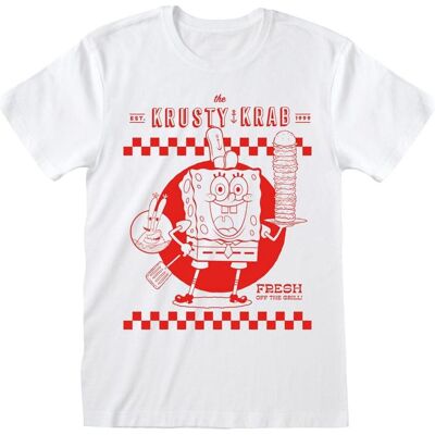 Heroes Inc, Shirts, SpongeBob Schwammkopf T-Shirt Krusty Krab White Grösse S, Weiss, (S) Heroes Inc, Shirts, SpongeBob Schwammkopf T-Shirt Krusty Krab White Grösse S, Weiss, (S)