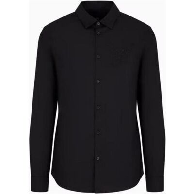 Giorgio Armani Exchange, Herren, Hemden, Men's Shirt (6DZC10-ZNXLZ-1200), Schwarz, (XXL) Giorgio Armani Exchange, Herren, Hemden, Men's Shirt (6DZC10-ZNXLZ-1200), Schwarz, (XXL)