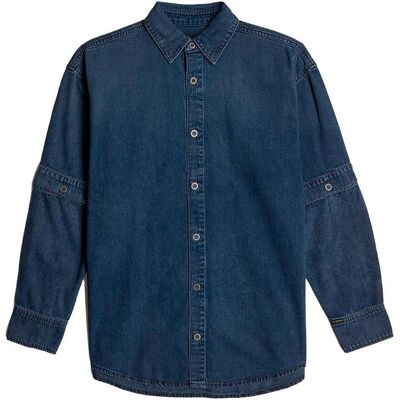 G-Star, Herren, Hemden, Modulair Shirt in Worn in Dusky Clouds mit Draagcomfort, Blau, (S) G-Star, Herren, Hemden, Modulair Shirt in Worn in Dusky Clouds mit Draagcomfort, Blau, (S)