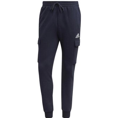 Adidas Herren, Hosen, Essentials Fleece Regular Tapered Cargohose, Blau, (M) Adidas Herren, Hosen, Essentials Fleece Regular Tapered Cargohose, Blau, (M)