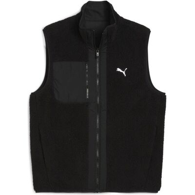 Puma Herren, Westen, Reversible Hybrid Sherpa Vest, Schwarz, (S) Puma Herren, Westen, Reversible Hybrid Sherpa Vest, Schwarz, (S)