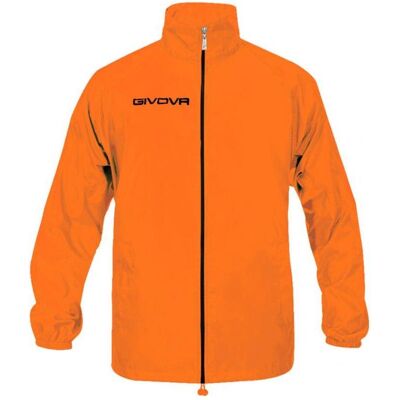Givova, Herren, Regenjacken, Rain Basico Fluo Jacke, Orange, (XS) Givova, Herren, Regenjacken, Rain Basico Fluo Jacke, Orange, (XS)