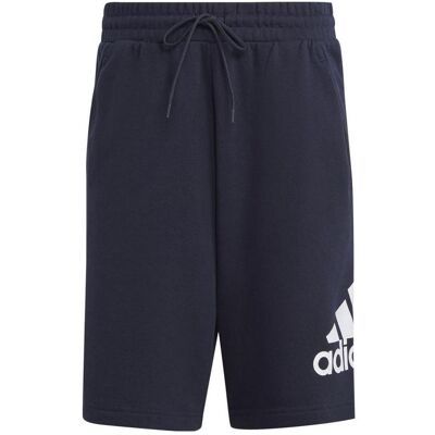 Adidas Herren, Shorts, Essentials Shorts aus French Terry mit grossem Logo, Blau, (S) Adidas Herren, Shorts, Essentials Shorts aus French Terry mit grossem Logo, Blau, (S)