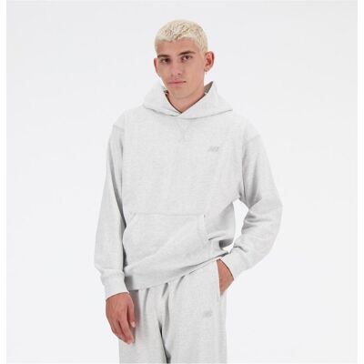 New Balance, Herren, Pullover, NB Athletics French Terry Hoodie, Grau, Weiss, (XL) New Balance, Herren, Pullover, NB Athletics French Terry Hoodie, Grau, Weiss, (XL)