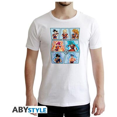 ABYstyle, Herren, Shirts, Dragon Ball S T-shirt (XXL) Uni White: Goku Transformations, Weiss, (XXL) ABYstyle, Herren, Shirts, Dragon Ball S T-shirt (XXL) Uni White: Goku Transformations, Weiss, (XXL)