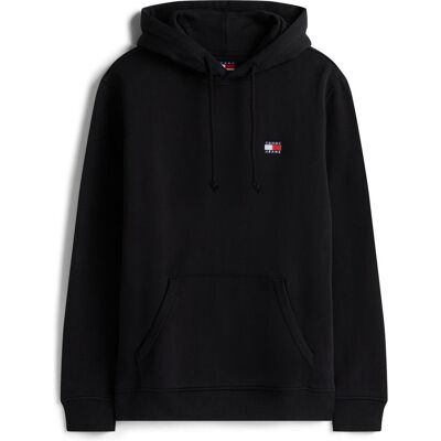 Tommy Jeans, Herren, Pullover, Tjm Reg Badge Hoodie Ext, Schwarz, (M) Tommy Jeans, Herren, Pullover, Tjm Reg Badge Hoodie Ext, Schwarz, (M)
