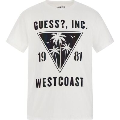 Guess Herren, Shirts, t-shirt iridescent pals, Weiss, (M) Guess Herren, Shirts, t-shirt iridescent pals, Weiss, (M)