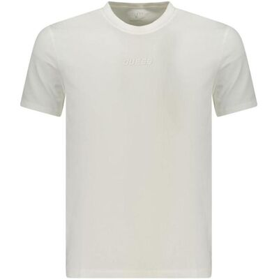 Guess Herren, Shirts, Jeans White Cotton Men T-Shirt, Weiss, (M) Guess Herren, Shirts, Jeans White Cotton Men T-Shirt, Weiss, (M)