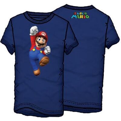 Mario Bros., Herren, Shirts, Nintendo Official Supermario t-shirt., Blau, (XL) Mario Bros., Herren, Shirts, Nintendo Official Supermario t-shirt., Blau, (XL)