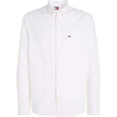 Tommy Jeans, Herren, Hemden, Tjm Reg Oxford Shirt, Weiss, (M) Tommy Jeans, Herren, Hemden, Tjm Reg Oxford Shirt, Weiss, (M)