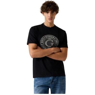 Guess Herren, Shirts, Herren-T-Shirt mit grossem G-Logo, schwarz, Schwarz, (M) Guess Herren, Shirts, Herren-T-Shirt mit grossem G-Logo, schwarz, Schwarz, (M)