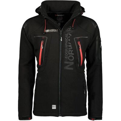 Geographical Norway, Herren, Outdoorjacken, Techno-Softshell-Jacke (L), Schwarz, L Geographical Norway, Herren, Outdoorjacken, Techno-Softshell-Jacke (L), Schwarz, L