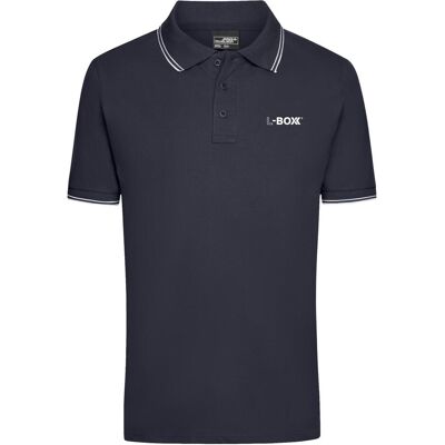 L-Boxx, Arbeitsoberteil, Herren Polo Shirt navy / white Grösse M (M) L-Boxx, Arbeitsoberteil, Herren Polo Shirt navy / white Grösse M (M)