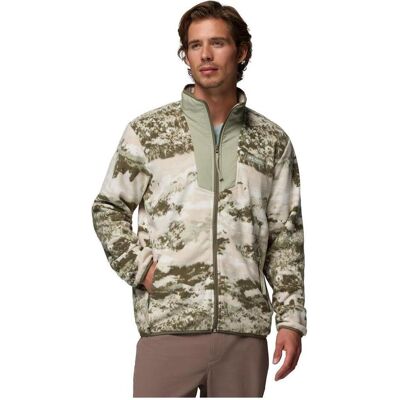 Columbia, Herren, Outdoorjacken, Sequoia Grove Printed Full Zip (S), Beige, Grün, S Columbia, Herren, Outdoorjacken, Sequoia Grove Printed Full Zip (S), Beige, Grün, S