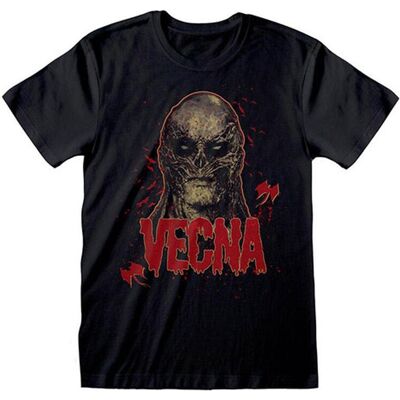 Stranger Things Vecna Schwarzes Crew Neck T-Shirt - T-Shirt Stranger Things Vecna Schwarzes Crew Neck T-Shirt - T-Shirt