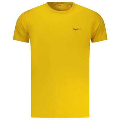 Pepe Jeans, Herren, Shirts, Yellow Cotton Men T-Shirt, Gelb, (M) Pepe Jeans, Herren, Shirts, Yellow Cotton Men T-Shirt, Gelb, (M)