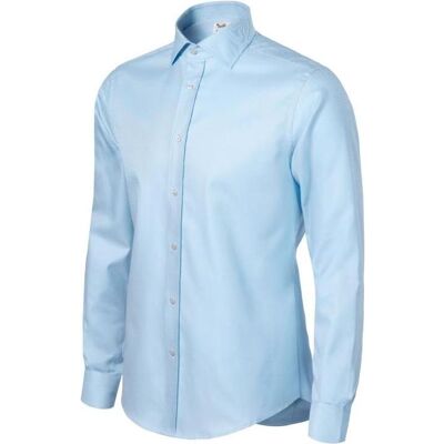Malfini, Herren, Hemden, Journey Men's Shirt (Slant Blue/White), Blau, (XL) Malfini, Herren, Hemden, Journey Men's Shirt (Slant Blue/White), Blau, (XL)