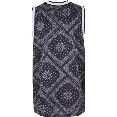 Karl Kani, Herren, Shirts, KU232-014-2 KK Woven Signature Paisley Basketball Tank - 110759, Schwarz, (XL) Karl Kani, Herren, Shirts, KU232-014-2 KK Woven Signature Paisley Basketball Tank - 110759, Schwarz, (XL)