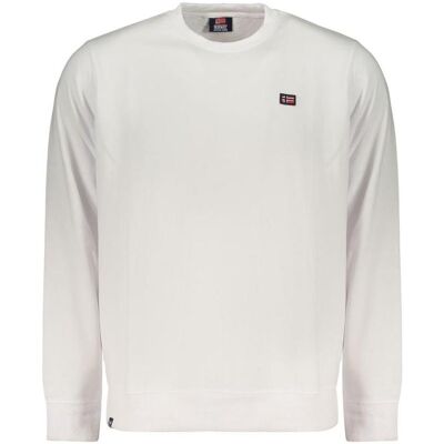 Norway 1963, Herren, Pullover, Bianco Cotton Men Sweatshirt, Weiss, (3XL) Norway 1963, Herren, Pullover, Bianco Cotton Men Sweatshirt, Weiss, (3XL)