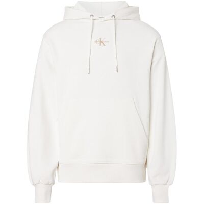 Calvin Klein Jeans, Herren, Pullover, Kapuzensweater - Hoddie, Weiss, (XL) Calvin Klein Jeans, Herren, Pullover, Kapuzensweater - Hoddie, Weiss, (XL)